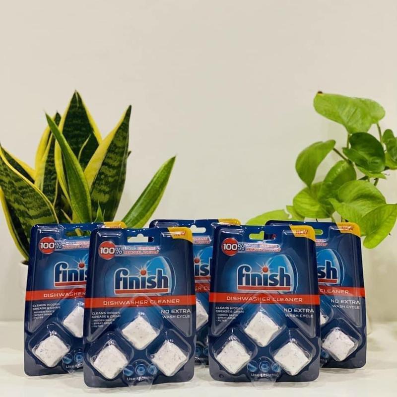 Viên vệ sinh máy rửa chén Finish Classic vỉ 3 viên 4