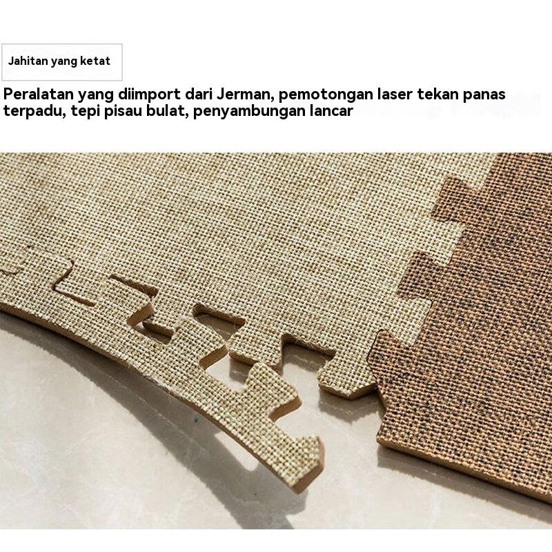 Puzzle mat Shaggy Carpet Tikat Bulu Plush Carpet 30x30cm baby floor mat Non slip rug carpet 2