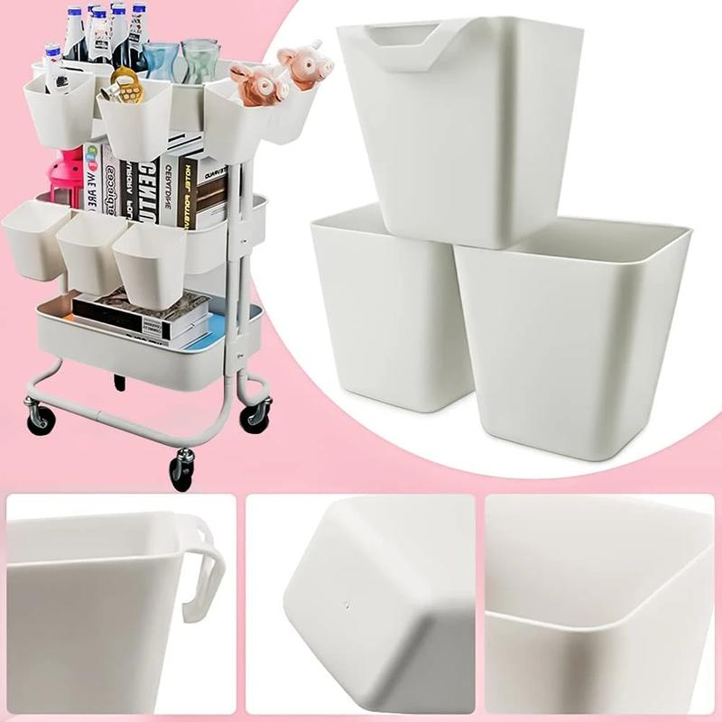Giỏ Đựng Đồ Bằng Nhựa, Treo Lưng, Dùng Trong Gia Đình, Cho Nhà Bếp Và Phòng Tắm, Người Sắp Xếp Mini, Hộp Đựng Đồ Cầm Tay Nhỏ Đồ Nhỏ 0
