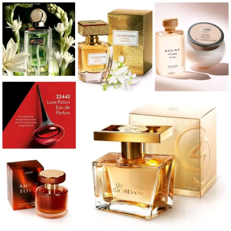Oriflame Giordani Gold Essenza / Possess / Cherry Blossom / Love Potion / Miss Giordani / Amber Elixir / Divine / Eclat / Together Forever / Glacier / Joyce / Infinita Parfum 0