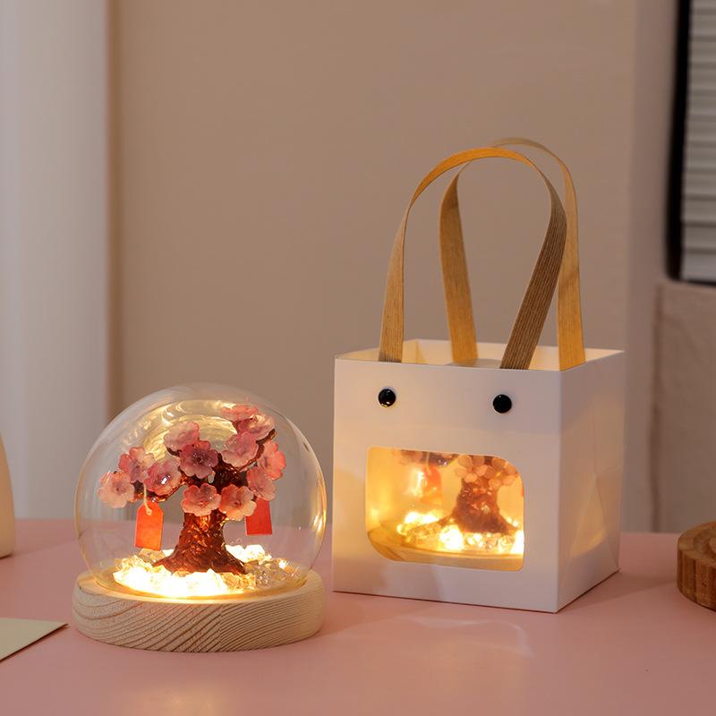 Đèn ngủ hoa anh đào tặng kèm túi quà sang trọng Đèn ngủ cây ước nguyện DIY chạy PIN Quà tặng cao cấp các dịp đặc biệt đènngủ hoatulip hoa tulip đèn trung thu j97