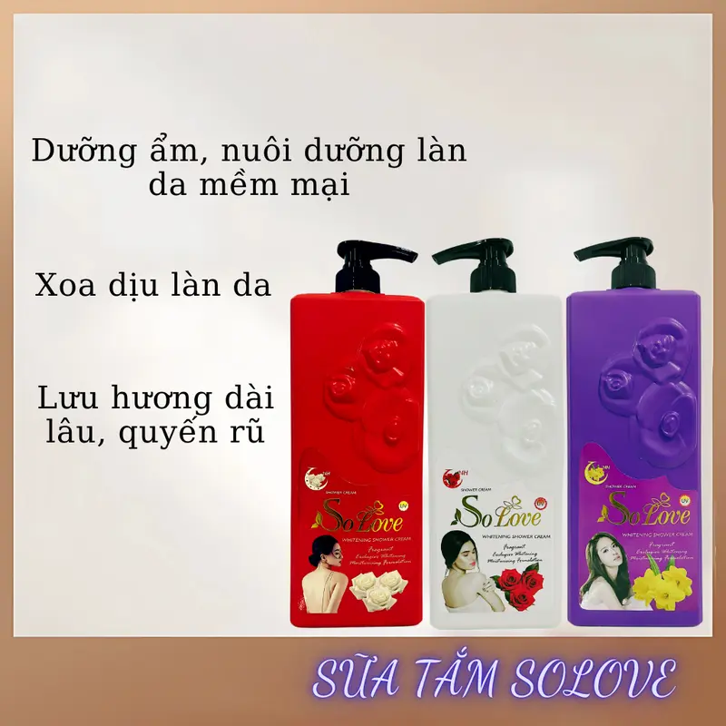 Combo 3 Sữa Tắm SOLOVE LINE Thái Lan 1200ml - Hương Sữa Dê, Hương Nước Hoa, Hương Hải Mã 5