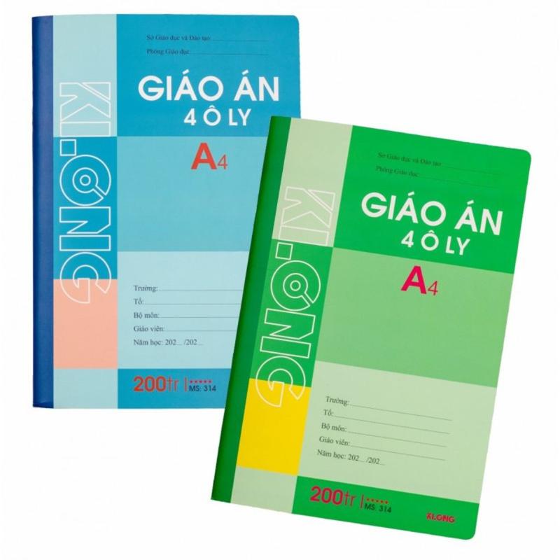 Set 02 01 Sổ Giáo Án 4 Ô Ly 120 200 Trang Khổ A4 Klong 312 314 Vở Dành Cho Giáo Viên Và Học Tiếng Trung- giao màu ngẫu nhiên