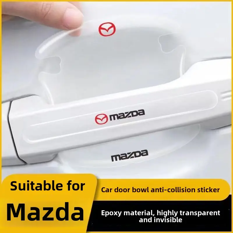 Miếng Dán Bảo Vệ Tay Nắm Cửa Chống Trầy Xước Xe Hơi, Thích Hợp Cho Mazda, Veneer Bảo Vệ, Thiết Bị Bảo Vệ Xe Hơi