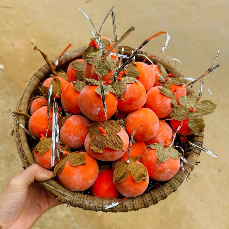 Quả Hồng bóng bay màu Cam Trang Trí Cành Tết Decor nhà cửa đẹp