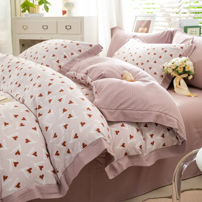 Bộ chăn trần ga gối Cotton Lụa MarkJacob - 26 màu ( có vỏ ôm khoá sườn) 6