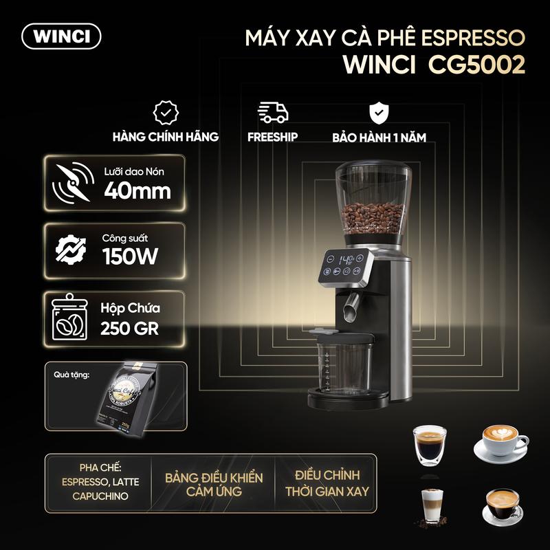 Máy Xay Hạt Cafe CG5002 Xay Cà Phê Espresso ,Pour over,Drip coffe Máy Xay Cà Phê Pha Cà Phê