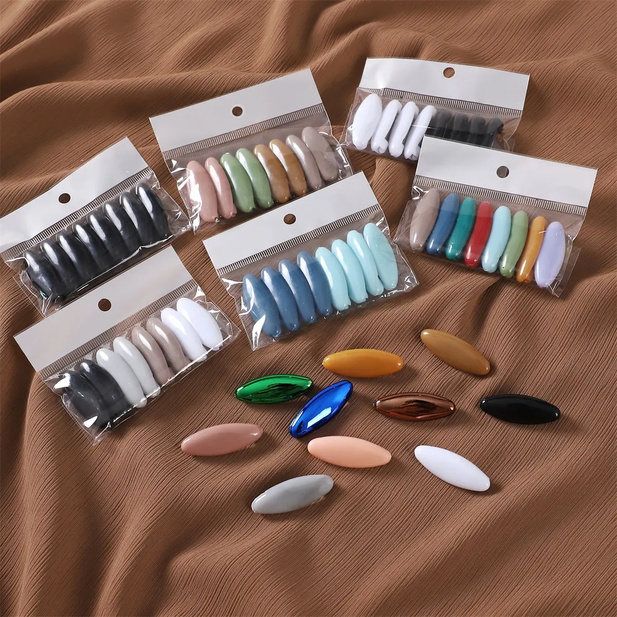 Colorful Plastic Safety Pins Scarf Clips Hijab Pins Anti-Exposure Headscarf Pins Scarf Buckles for Women