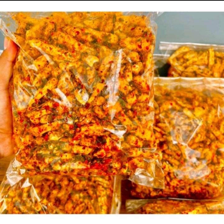 Snacks Basreng Salma Pedas Daun Jeruk 1 kg Food 1