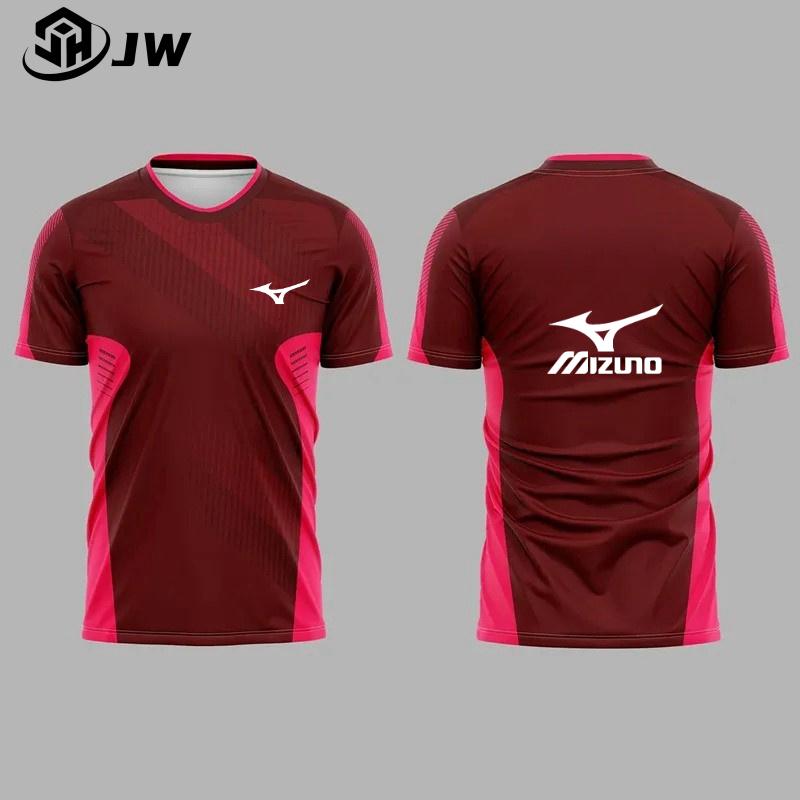 Product Introduction of Thời Trang Phong Cách Mới, Nhanh Khô, Thể Thao Ngoài Trời, Mizuno, In 3D, Cổ Tròn, ngắn Tay Áo, In Tên Và Số Tùy Chỉnh Miễn Phí Top Sport 20