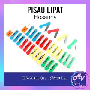 Pisau Lipat Renteng isi 12pcs / Pemes Renteng (12buah) / Pisau Mini