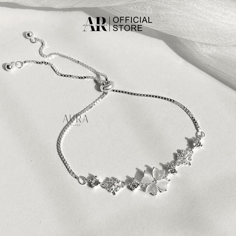 Lắc tay dây rút cỏ bốn lá-LT08