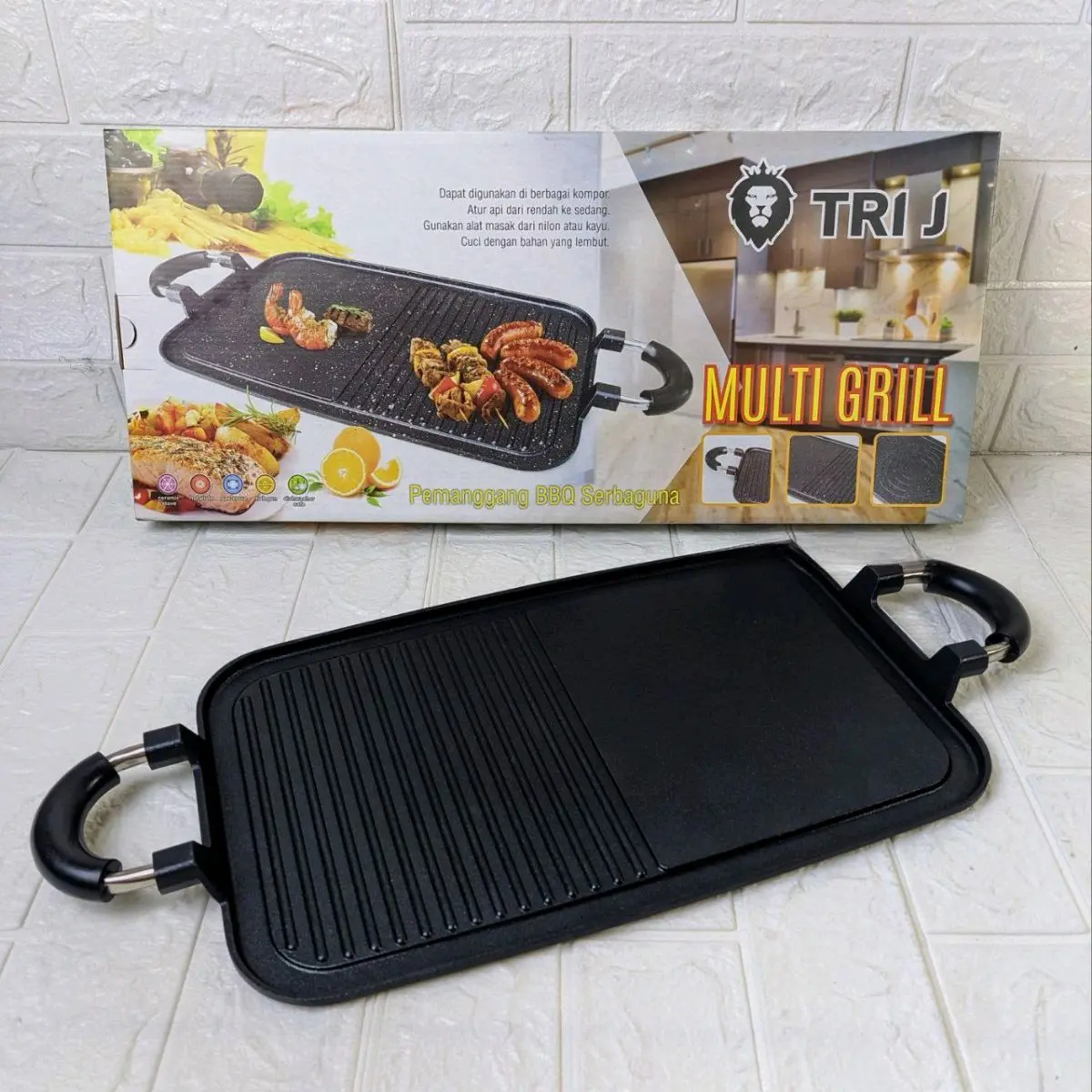 Multi Grill Pan Multifungsi- Panggangan Serbaguna Anti Lengket