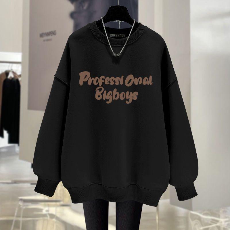 Áo Hoodie Dày, Phong Cách Hàn Quốc, Lót Lông Cừu, Quần Áo Nữ, Mùa Thu Và Mùa Đông, Hàng Mới Về, Thích Hợp Cho Học Sinh, Áo Khoác Dài Tay Lót Lông Top Women 2