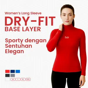 Base Layer Gunung Wanita Dryfit Sport – Outfit Hiking Olahraga Dewasa Thermal Quick Dry Fit Body