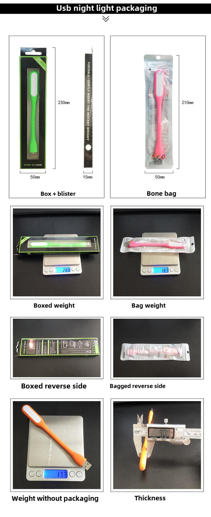 Product Introduction of usb light Power saving night light Hose light LED light usb port light gift 4