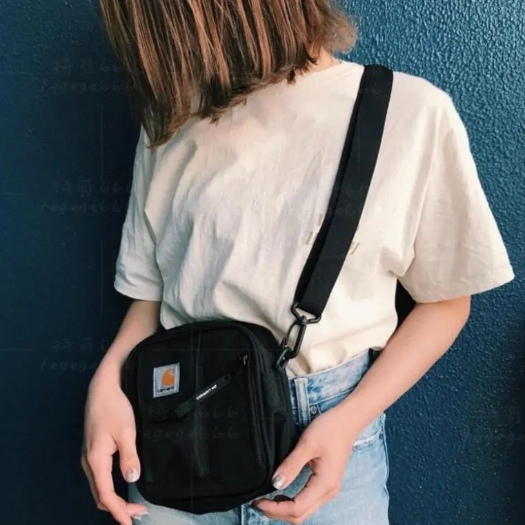 New Fashionable Men's and Women's Small Adjustable Shoulder Bags, Starting Strap, Zipper, Oxford Grill, Casual Crossbody Bag