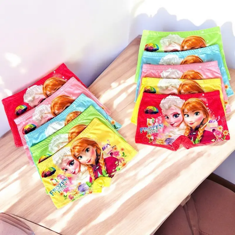 Set 5 quần đùi chip bé gái họa tiết ELSA cực kì dễ thương (8-45kg),chất liêu cotton, mềm mịn 3