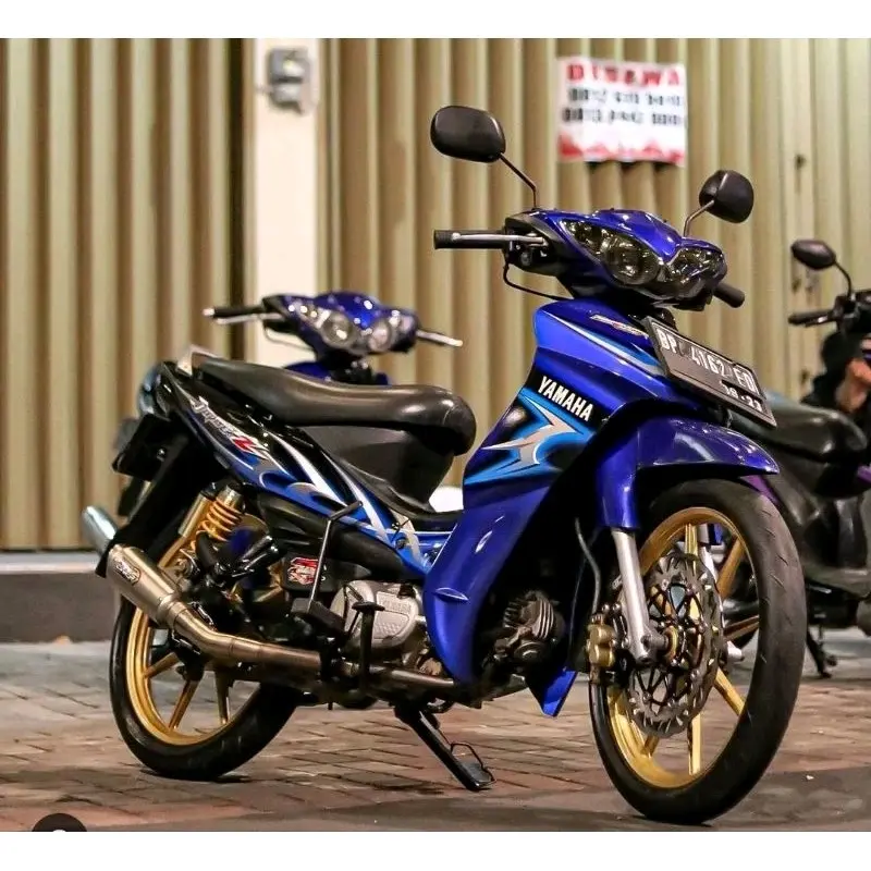 Striping lis sticker standar ORI yamaha jupiter z 2006 biru hitam stiker Jupiter z biru hitam ️2006