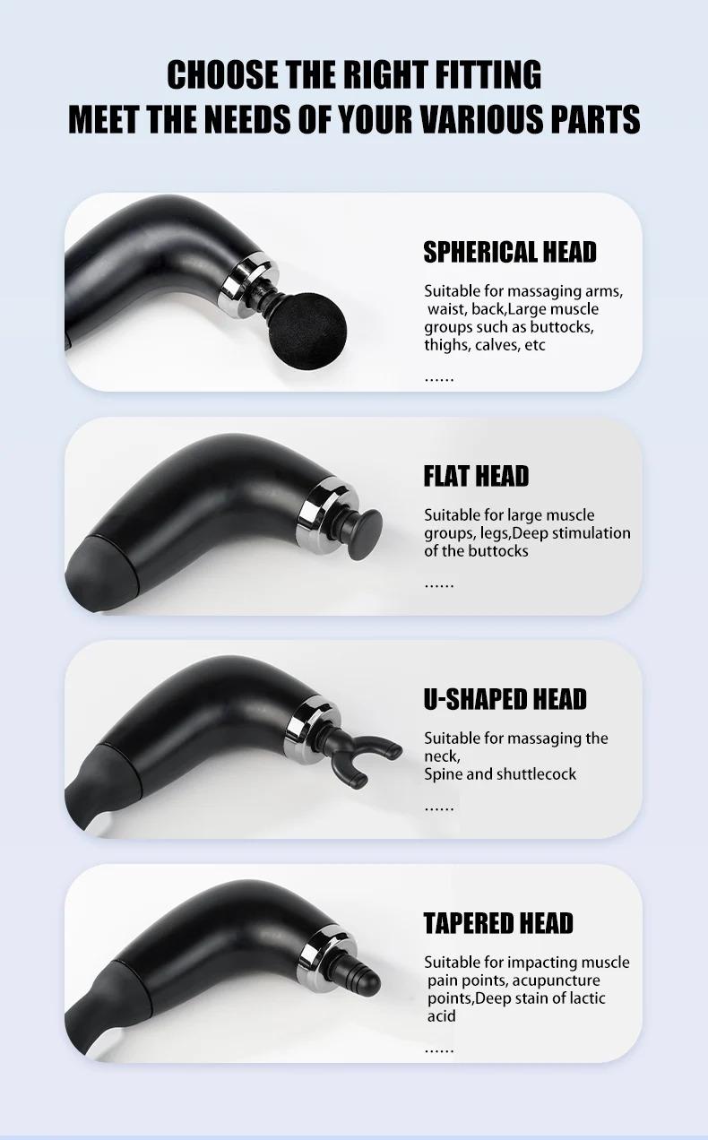 Product Introduction of Electric Fascia Massager Body Relaxation Trigger Point Massage Machine for Fitness Hammer Home Handheld Hammer 18