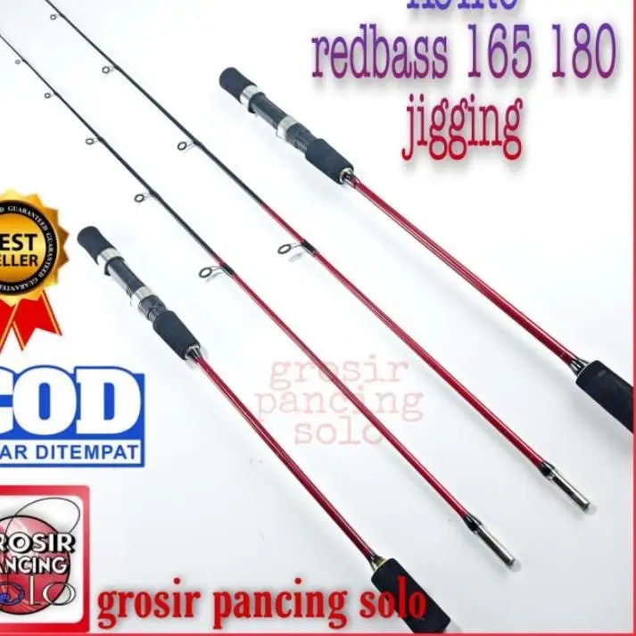 Joran Laut Redbass 1-2pe 180cm Sambung Bawah