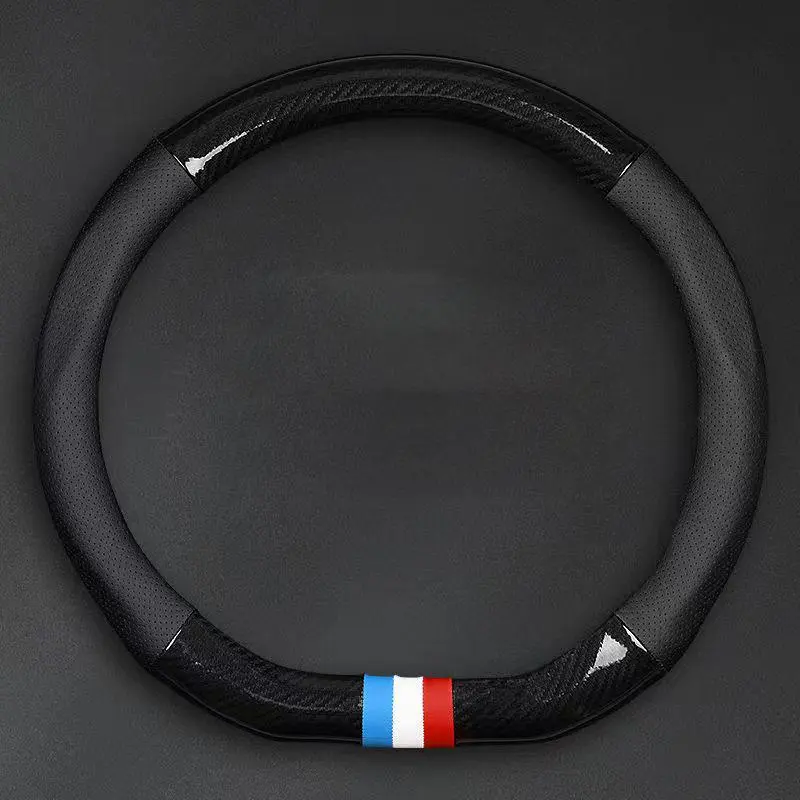 Car Steering Wheel Cover, Durable Steering Wheel Protector with Non-slip Lining, Breathable Steering Wheel Cover for Car Interior Decoration 0