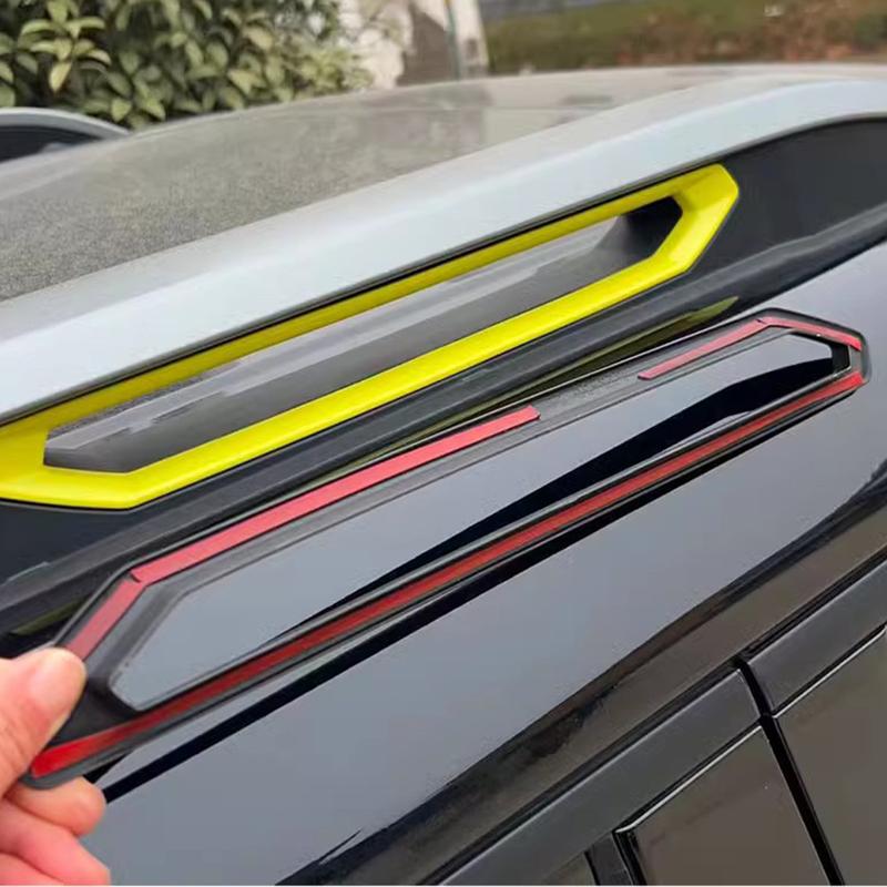 Product Introduction of 6Pcs Roof Luggage Rack Decorative Strip Plate Cover For Chery Jetour TravellerJetour T2 2023 2024 Carbon Fiber and Black #468368 23