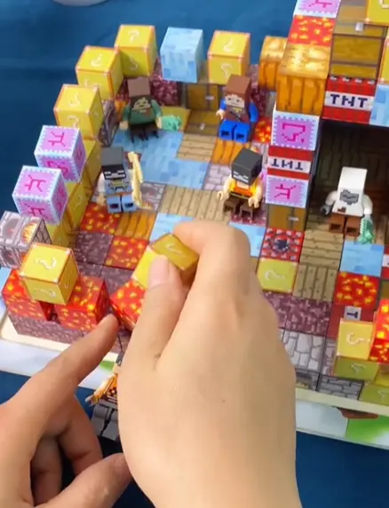 khối nam châm minecraft,Mô hình lắp ráp minecraft từ các khối nam châm 1