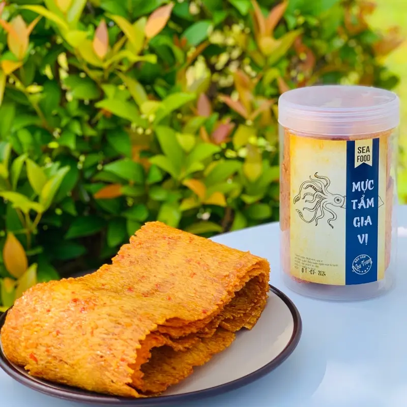 Mực Cán Tẩm Gia Vị 250Gr Đặc Sản Phương Anh Đồ Ăn Vặt Snack Food Thức Ăn 7