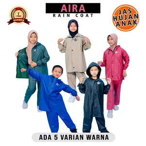 Jas Hujan Anak Setelan Motif Mantol Mantel anak Pria Wanita Pvc