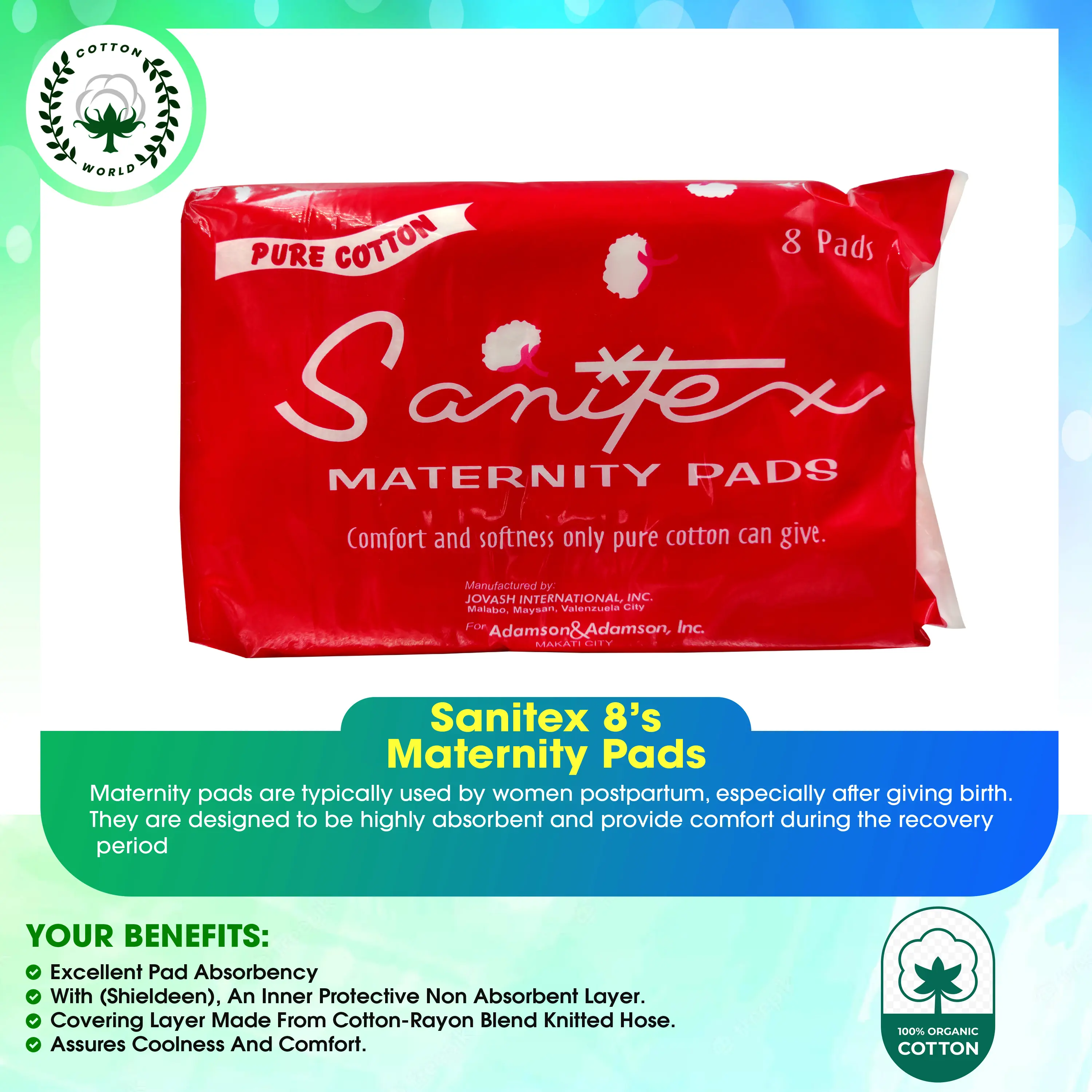 Sanitex Maternity Pads 8 pads