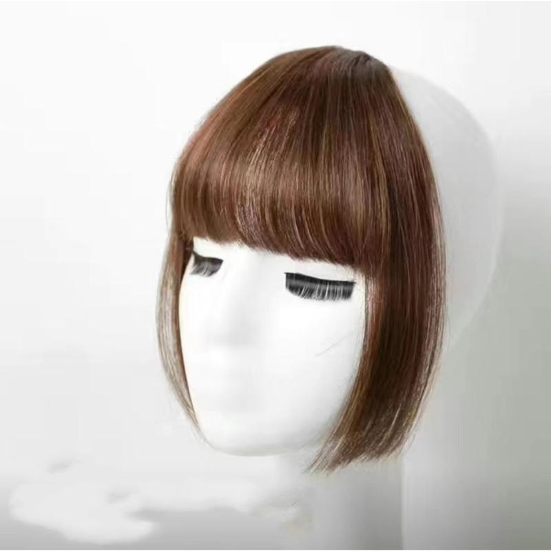 Mảnh Tóc Giả Cắt Princess, Tóc Mái, Tóc Nối, Tự Nhiên, Chịu Nhiệt Độ Cao, Tóc Giả Liền Mạch, Cho Bé Gái, Thích Hợp Mặc Hàng Ngày 7