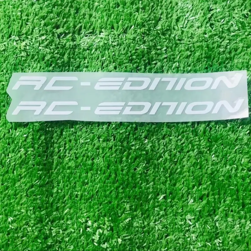 Tem STiCKER logo chữ rc -EDITION  dán chân phuộc xe máy chống thấm nước nhãn dán combo Decal Decal 2