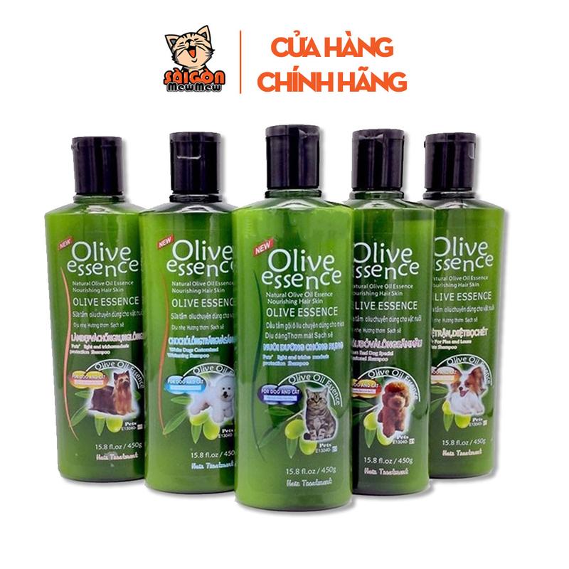 Sữa tắm Olive Essence 450ml cho chó mèo - Chiết xuất thiên nhiên lành tính