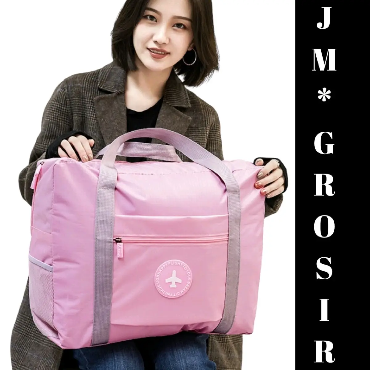 TAS MUDIK TAS TRAVEL ANTI AIR KOREA TAS DUFFLE Wanita Pria