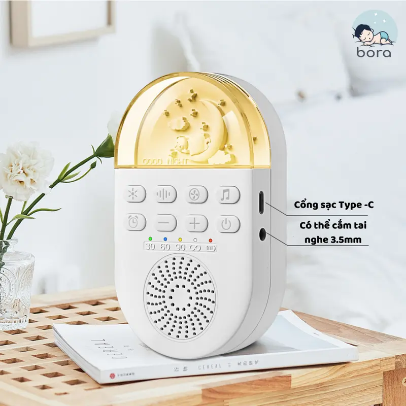 Máy tiếng ồn trắng giúp bé ngủ ngon, sâu giấc 2