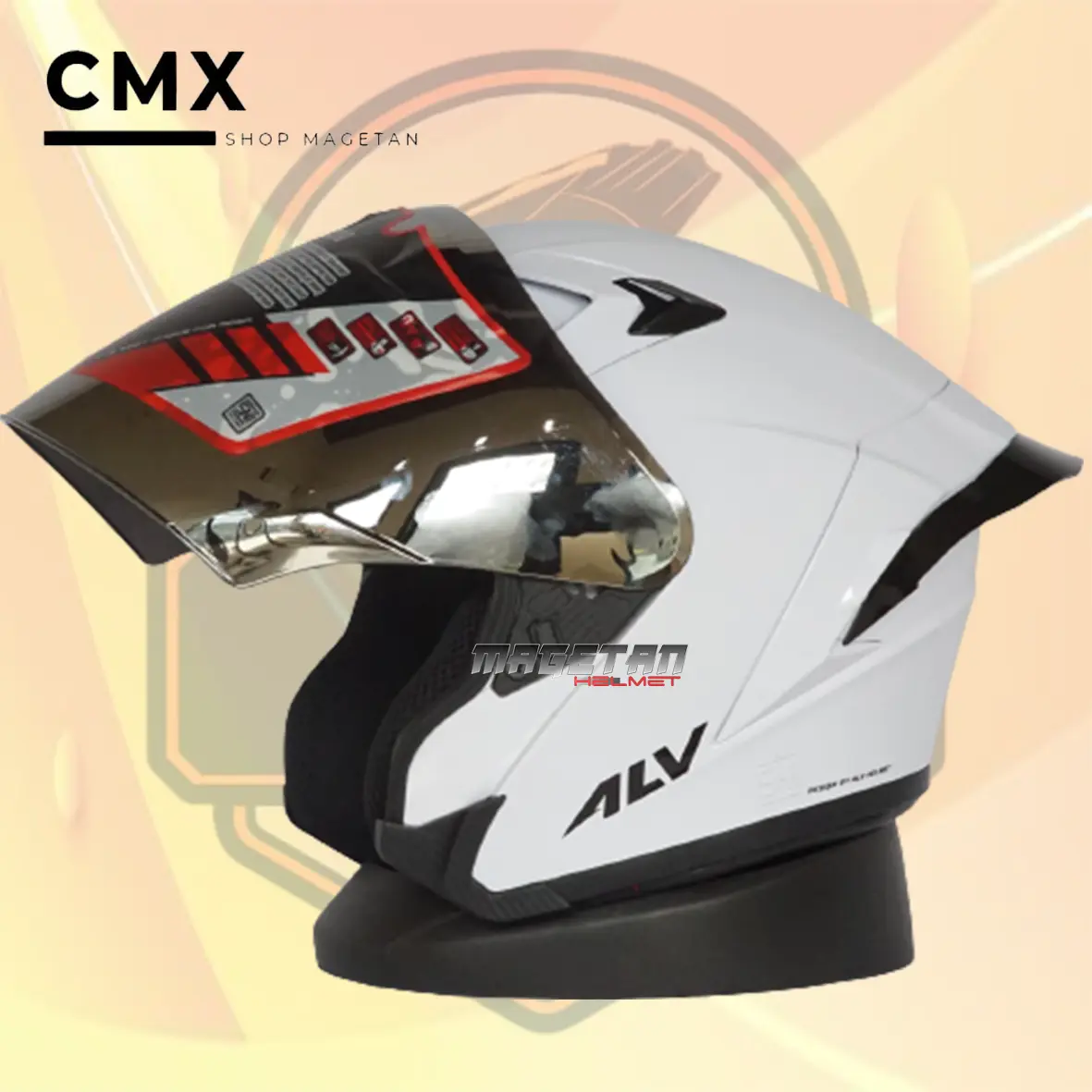HELM ALV ULTRON ORIGINAL (paket Ganteng)_HELM ULTRON Original 100% free spoiler Motorcycle Kacamata Kaca Iridium