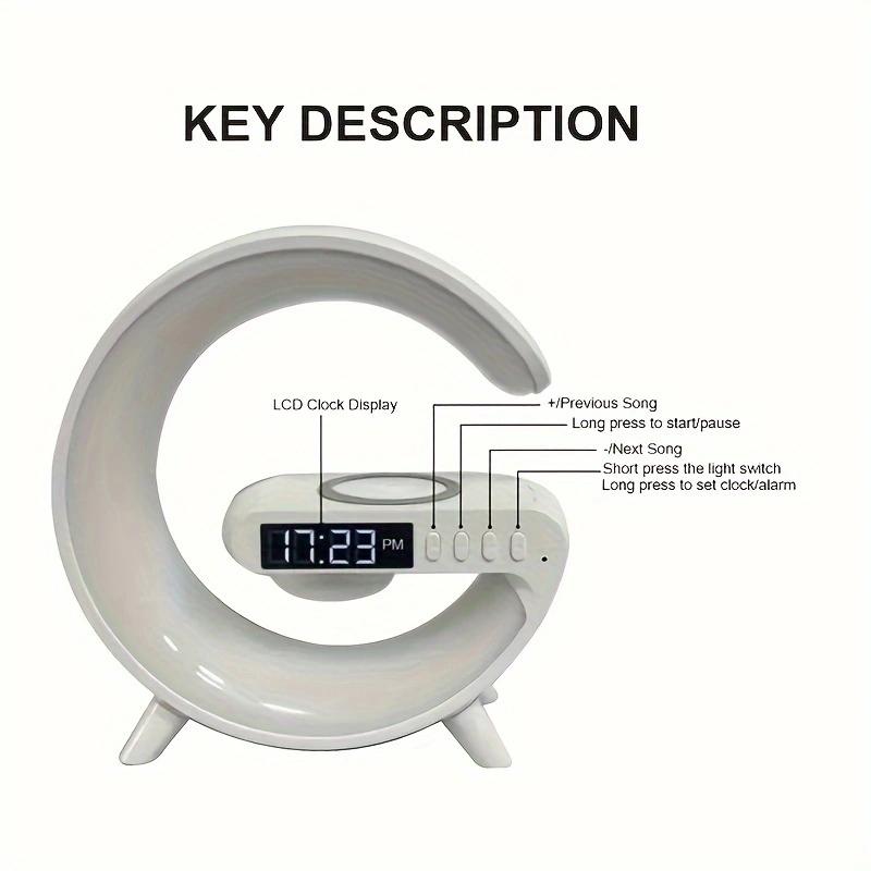 Product Introduction of Loa Bluetooth G63 Đồng hồ báo thức sạc thông minh không dây Loa Bluetooth có đèn ngủ đầy màu sắc mát mẻ 4