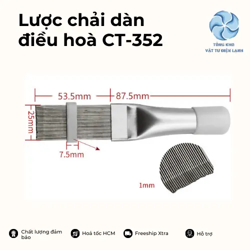 Lược nắn tản nhiệt điều hòa lược chải dàn máy lạnh - Lược chải dàn máy lạnh - Lược chải dàn điều hoà Làm Sạch 3
