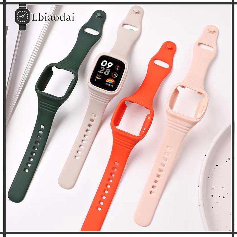 สายซิลิโคน For Redmi Watch 3 ACTIVE/ Redmi Watch 3 Lite ฝาครอบนาฬิกาสมาร์ทยางรัดกีฬา for Redmi Watch