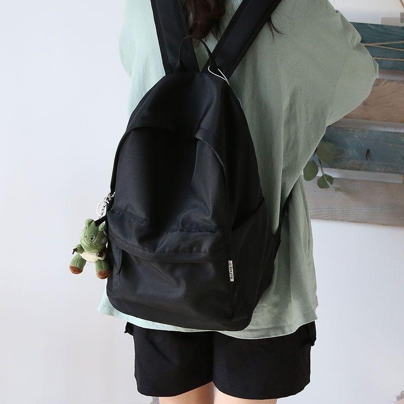 Product Introduction of Beg galas kain Oxford berkapasiti besar, kalis air, untuk lelaki dan wanita, warna pepejal, sesuai untuk pelajar kolej, serba guna, pujian orang 8880, beg galas wanita, hitam 12
