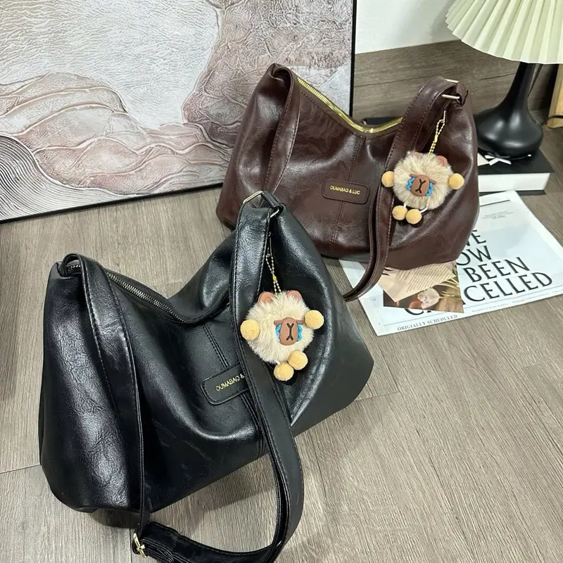 [Tặng Móc Gấu]Xả Kho Nghỉ Bán Túi Tote Da Công Sở Cỡ Lớn Đeo Chéo Đi Học Đi Chơi 3