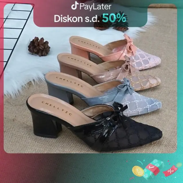 HEELS SANDAL HEELS HEELS WANITA BAHAN KULIT POLLUX WPOGU