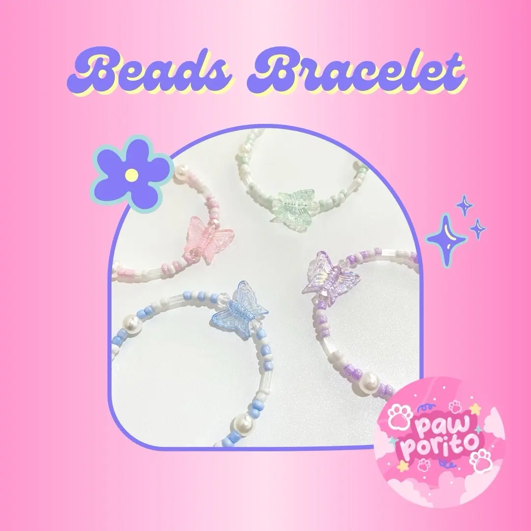 GELANG MANIK KUPU-KUPU BEADS BRACELET