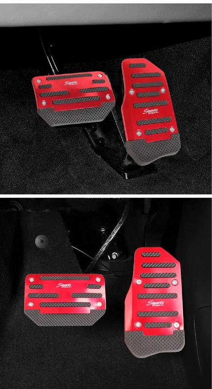 Product Introduction of Spot Goods COD  Universal Racing Manual Non-Slip Foot Pedal Pad Cover Automatic Gear Brake Accelerator Aluminum Alloy Car Interior 5