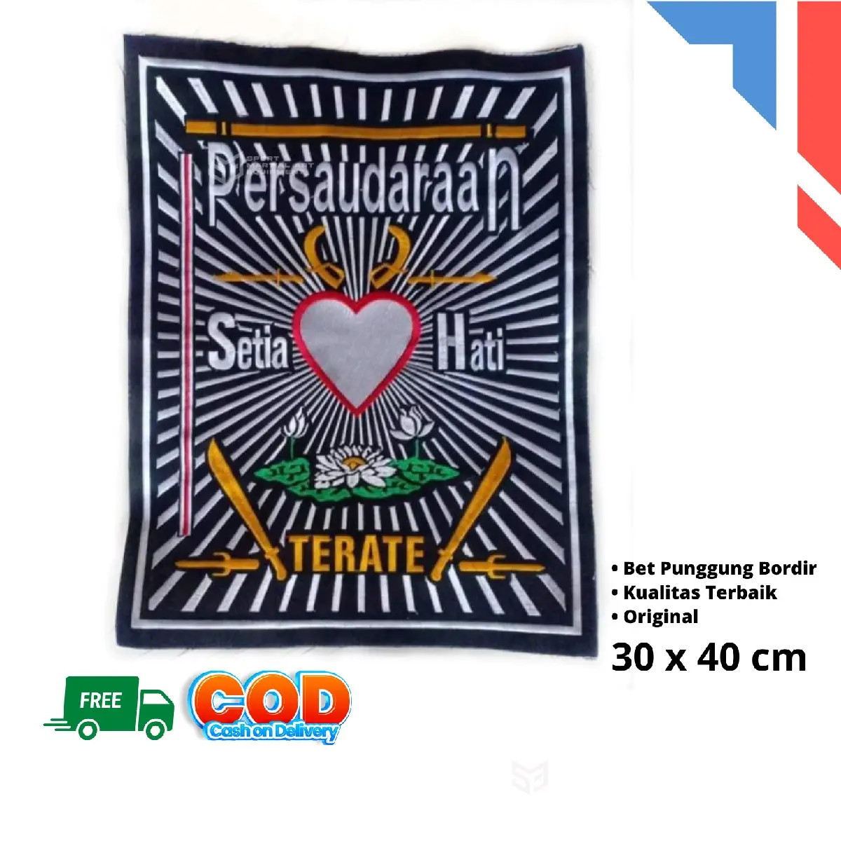Bet punggung psht bordir - emblem bordir Aksesoris Aksesoris