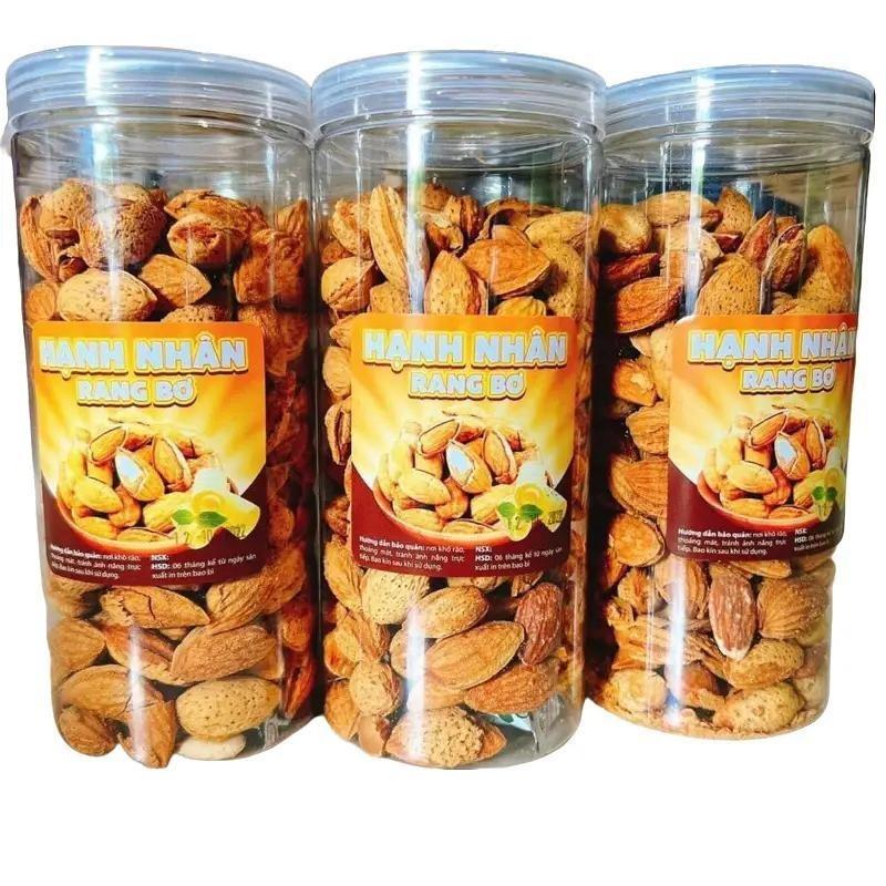 Hạnh Nhân Vỏ Rang Bơ Mỹ - hộp 400gr Food Nuts Ăn Vặt Thức Ăn Snack