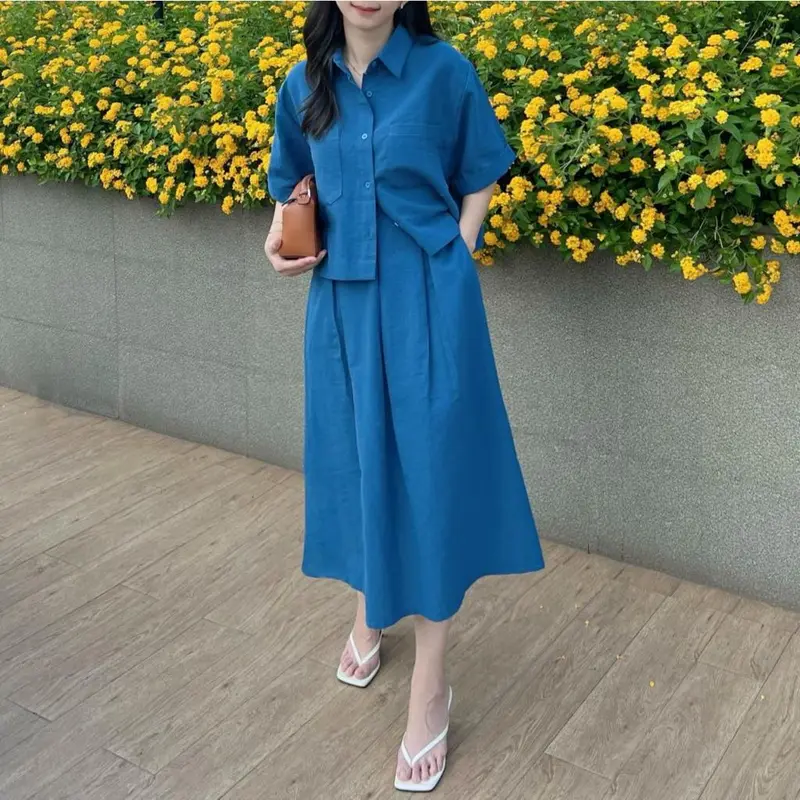 SETELAN PREMIUM LINEN ANGEL / SET WANITA  ATASAN DAN ROK 8