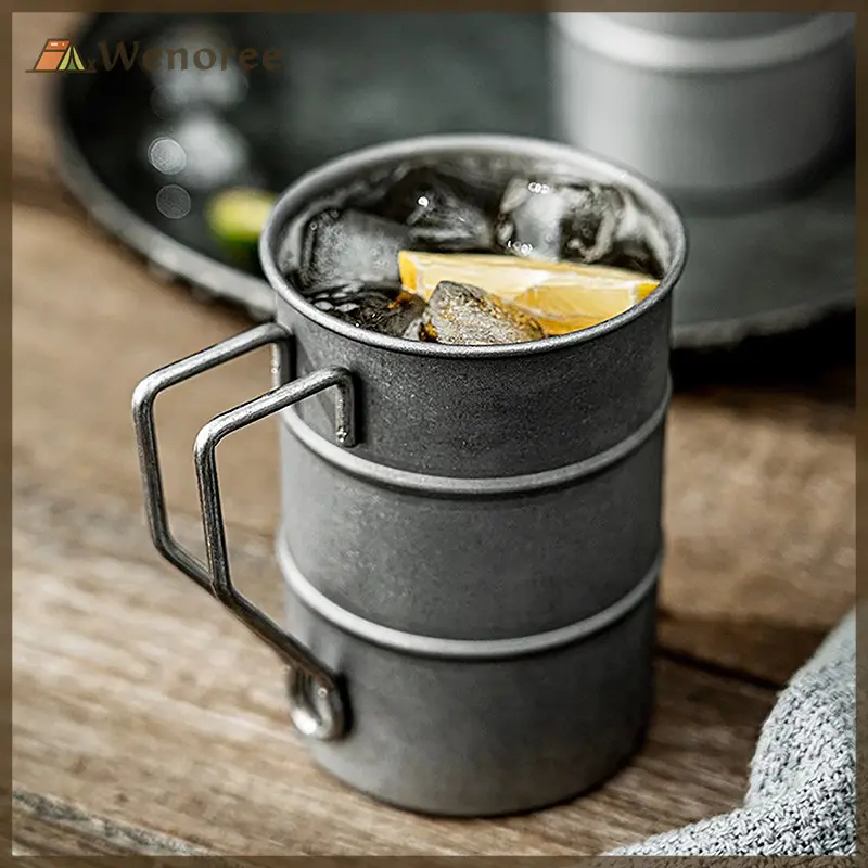 Cốc Nước Cà Phê, Phong Cách Cổ Điển Cổ Điển, Cốc Thùng Dầu Phong Cách Công Nghiệp, Thích Hợp Cho Cắm Trại Ngoài Trời Và Dã Ngoại, Cốc Bia, Dụng Cụ Uống Nước, Làm Bằng Thép Không Gỉ 0