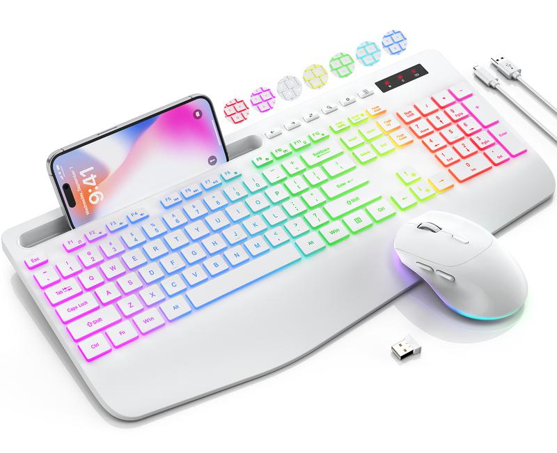 Pride-Dynamix Wireless Keyboard & Mouse! （non-Bluetooth) 9 Pride Flag ...